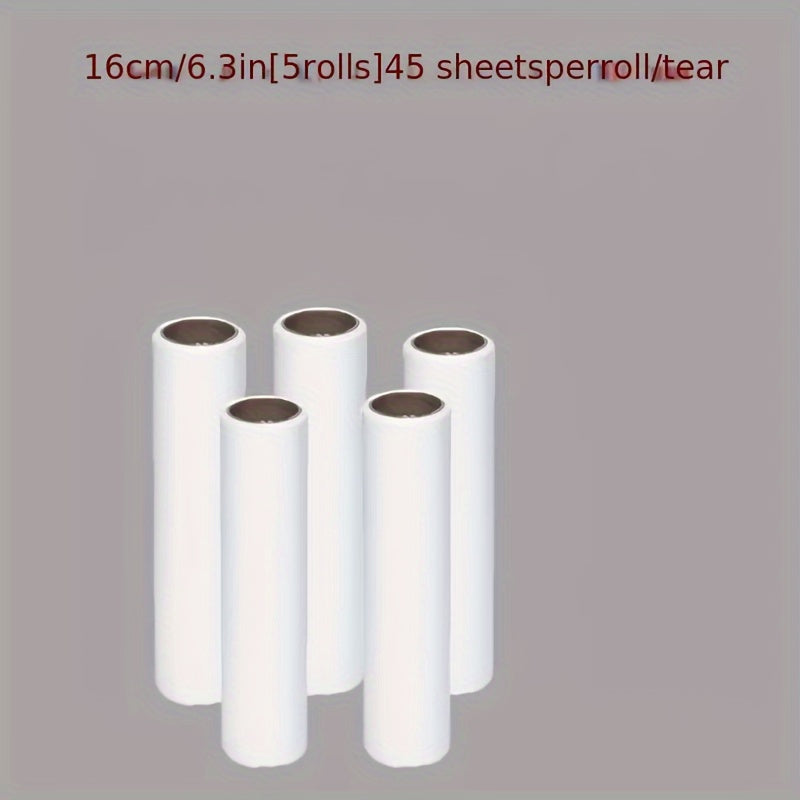 Portable Pet Hair Lint Remover Roller Kit with Extra Sticky Refills for Clothes and Carpets