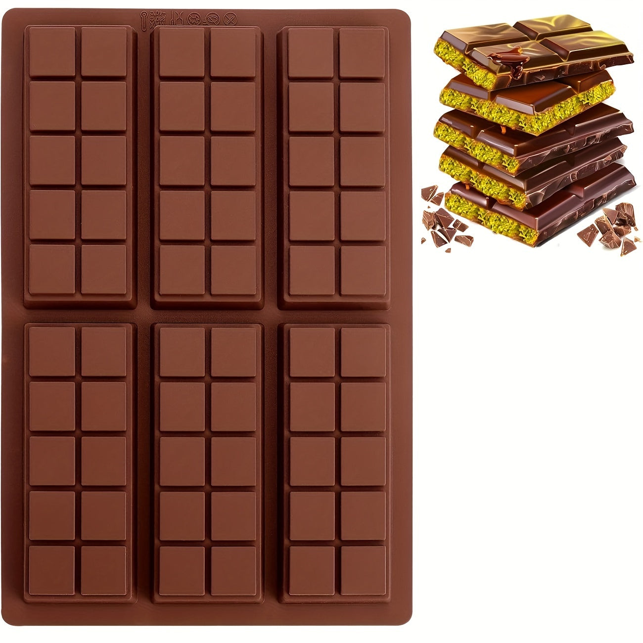 3D Silicone Chocolate Mold for Baking and Candy Making Non-Toxic Kitchen Tool