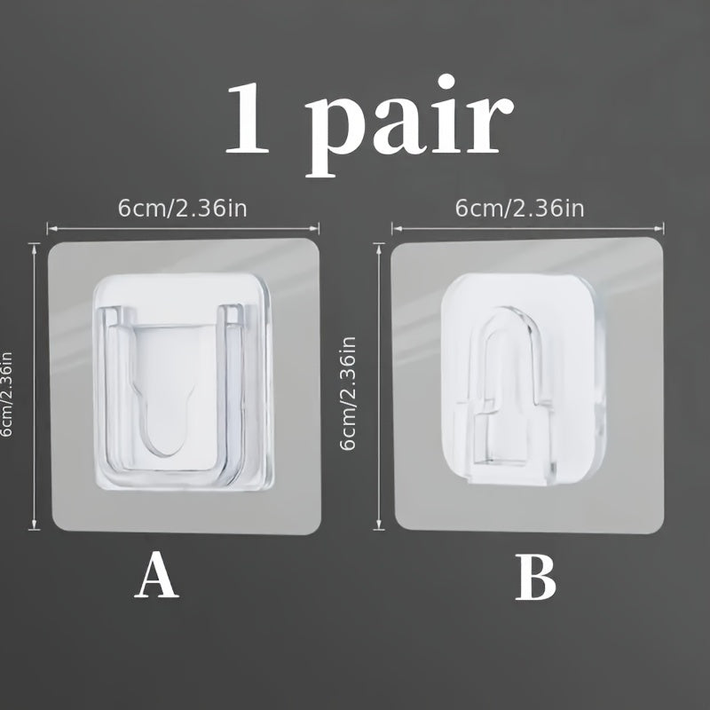 20 Pack Adhesive Utility Hooks for Kitchen Bathroom Bedroom Office Durable Plastic