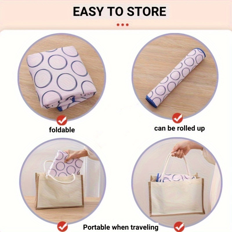 Набор из 2 складных гладильных ковриков и силиконовых подставок для утюга, термостойких, водонепроницаемых, противоскользящих