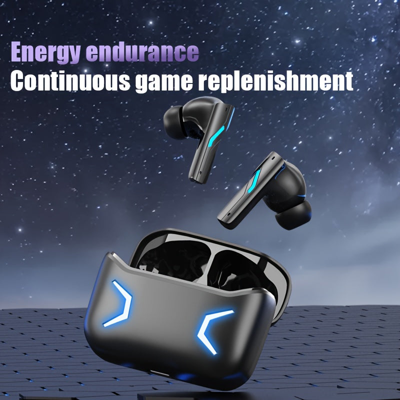 Wireless Sports Earbuds Touch Control Noise Cancelling Open-Back Compatible with Phones for Cycling Running and Recording