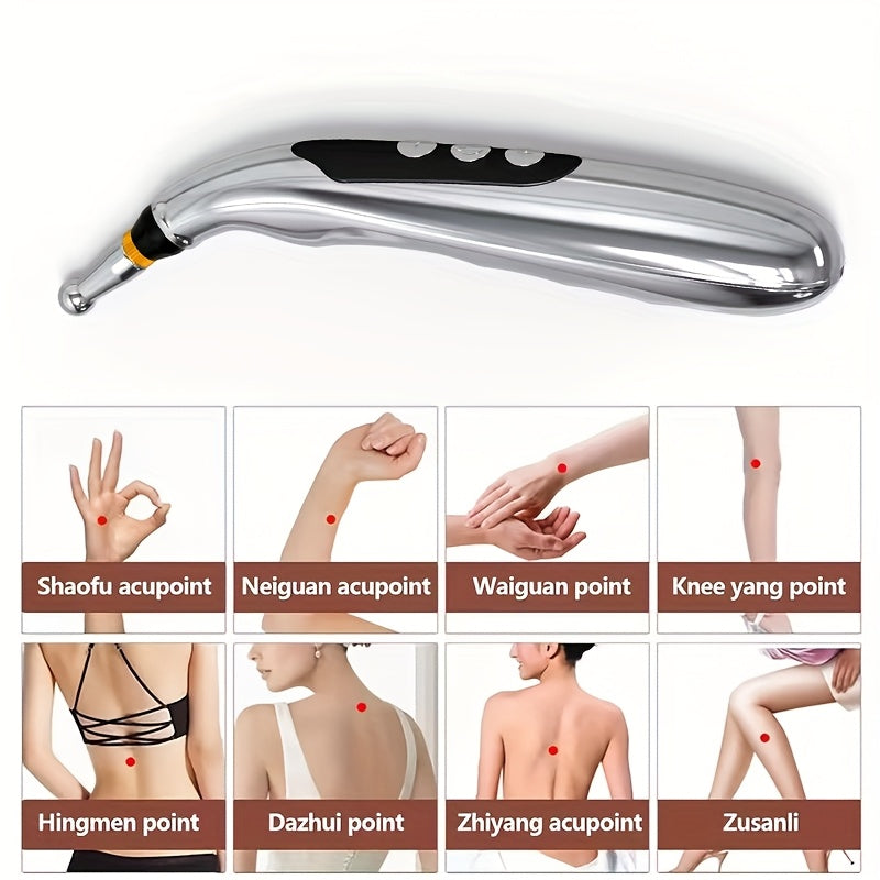 7-в-1 Перезаряжаемый акупрессурный ручка для массажа и терапии точек