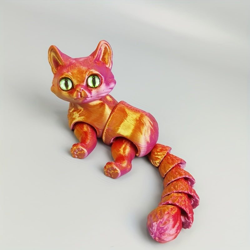 Fantasy Cat Figurine with Articulated Joints No Electricity Required Gift for Occasions