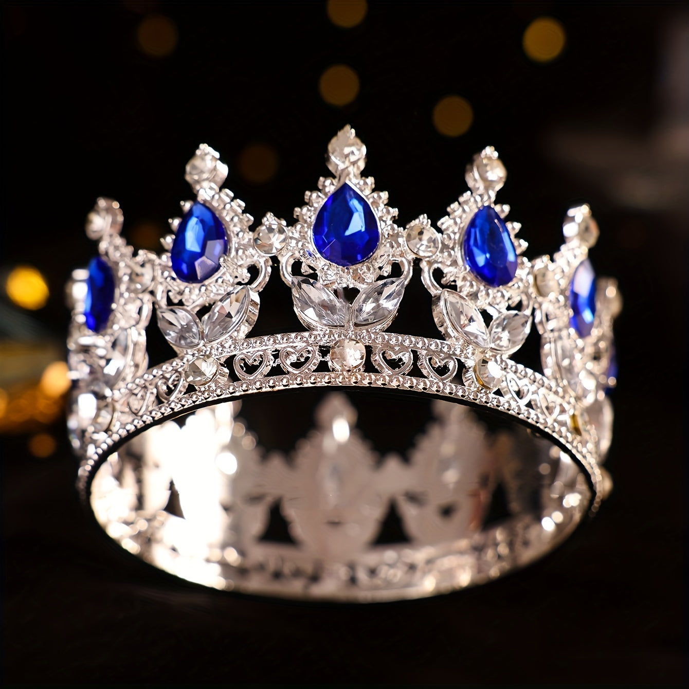 Nayrangli to'y soati uchun nafis to'y qiroli tiara, soch aksessuari