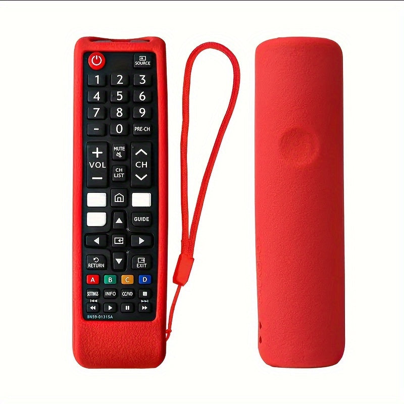 Silicone Remote Control Cover for Samsung BN59 Glow-in-the-Dark Anti-Slip Thick Protective Case in Red Green Blue