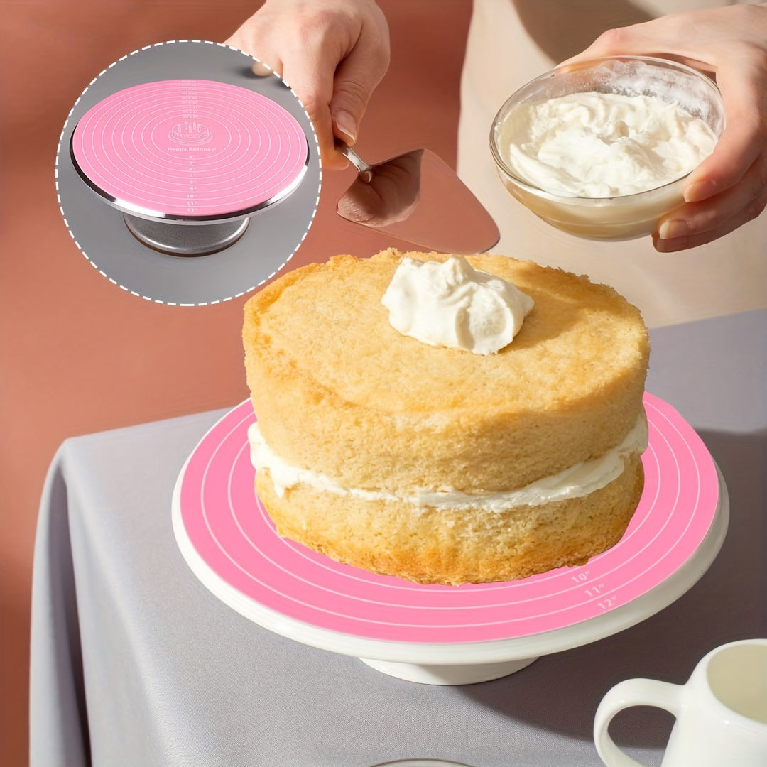 Silicone Pastry Mat Non-Stick Heat-Resistant Baking Mat for Cake Decorating