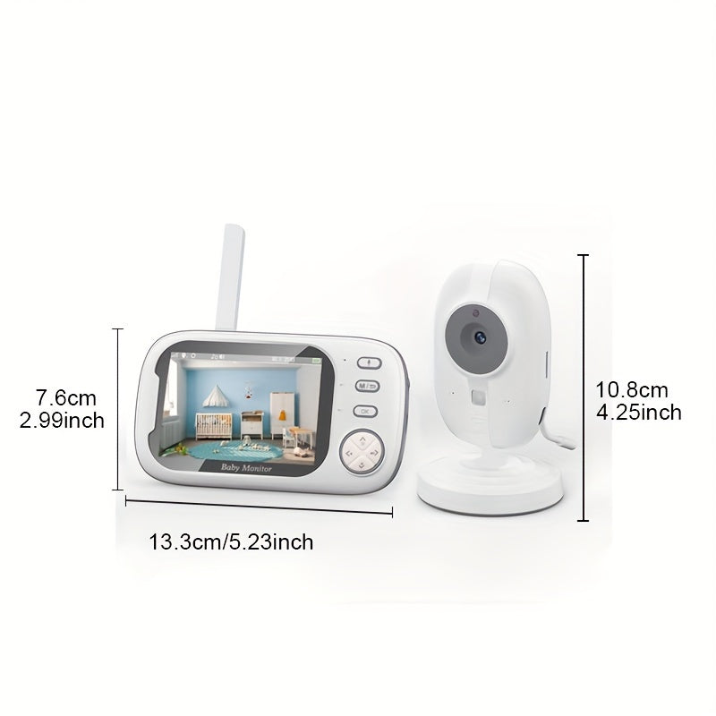 Baby Monitor 720p HD Camera Night Vision Two-Way Audio Temperature Sensor Cry Detection