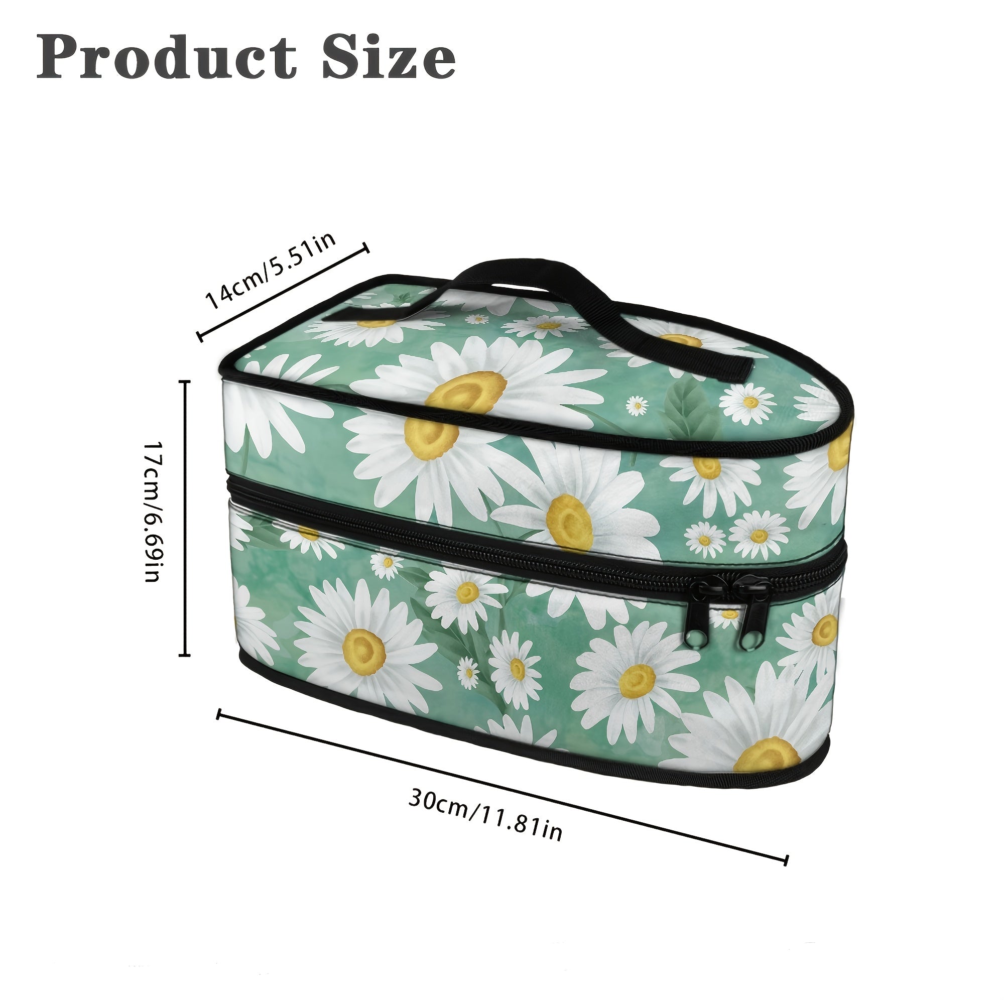 Portativ temir daftar sumkasi changyogʻsizlikka qarshi polyester sayohat saqlash bilan tutqich bilan