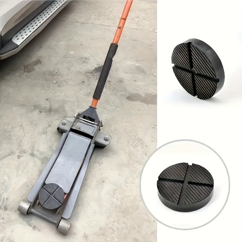 Universal Rubber Car Jack Support Block Red Durable Stabilizer