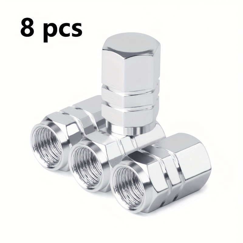 4/8 piezas de tapas de válvula de neumático de aleación de aluminio para coche, cubiertas de válvula de aire para motocicleta, accesorios para ruedas