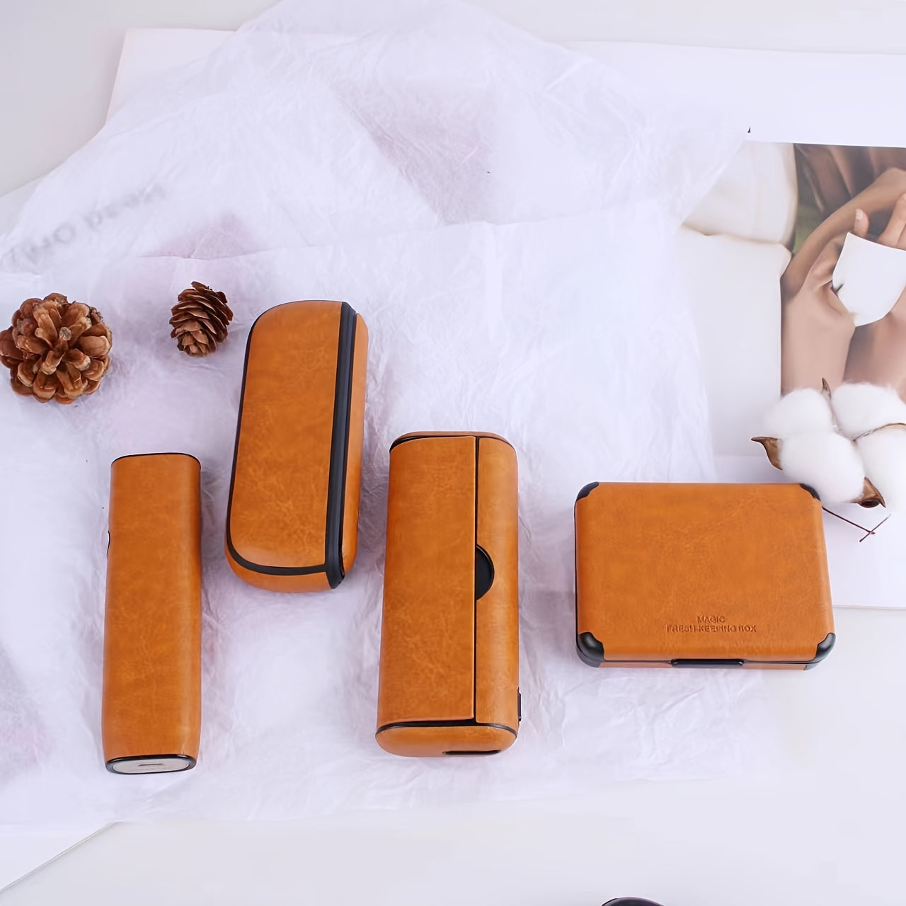 PU Leather Protective Case for IQOS Devices Stylish Durable Anti-Slip Gift