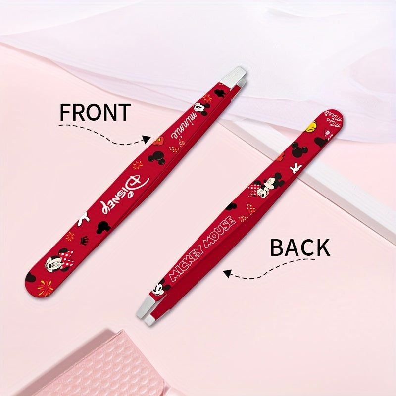 Unisex Stainless Steel Eyebrow Tweezers for Shaping and Facial Hair Removal