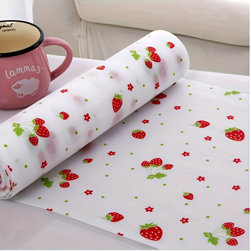 Водонепроницаемый и влагостойкий напечатанный коврик для шкафа. Нескользящий и маслостойкий коврик для ящиков шкафов, хранения обуви и организации пространства на кухне.