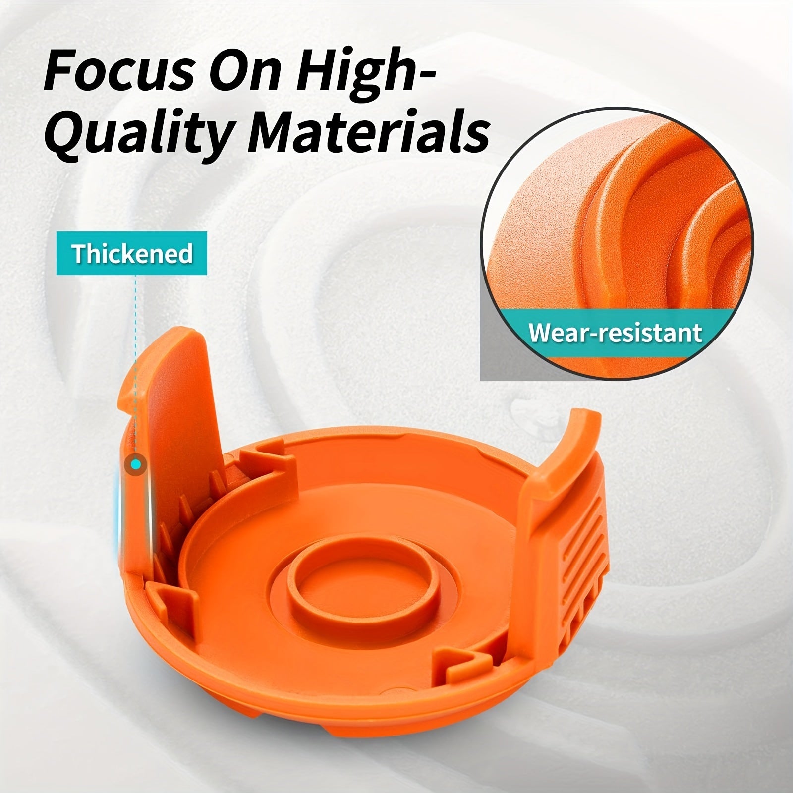 2pcs Spool Cap Cover for Trimmers and Weed Eaters ABS Replacement Parts