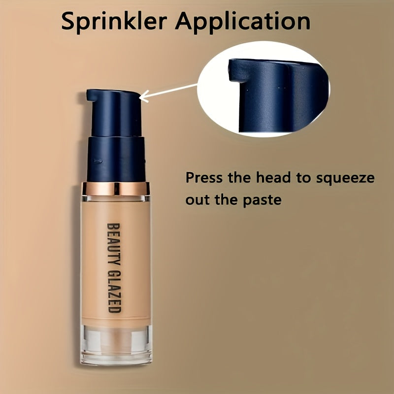 Mujeres Viaje Mini Corrector Base de Maquillaje a Prueba de Agua Tono Oscuro