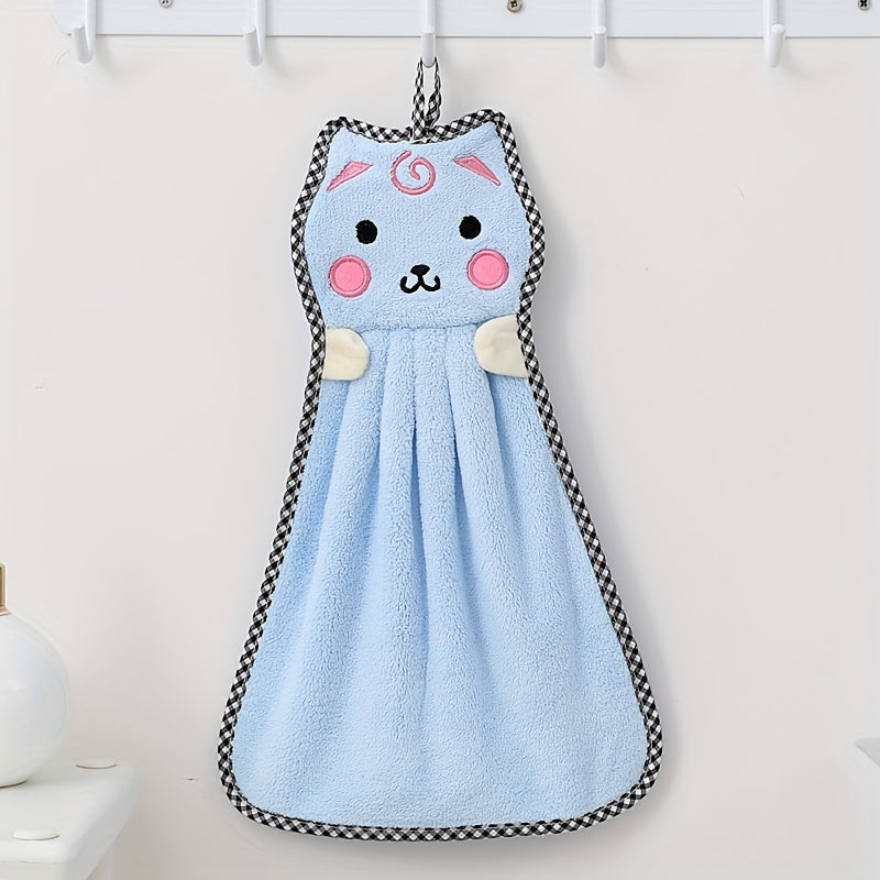 Multfilm Mushuk Qo‘l sochiq yumshoq so‘riladigan tez quriydigan pushti shohli bolalar kattalar uchun