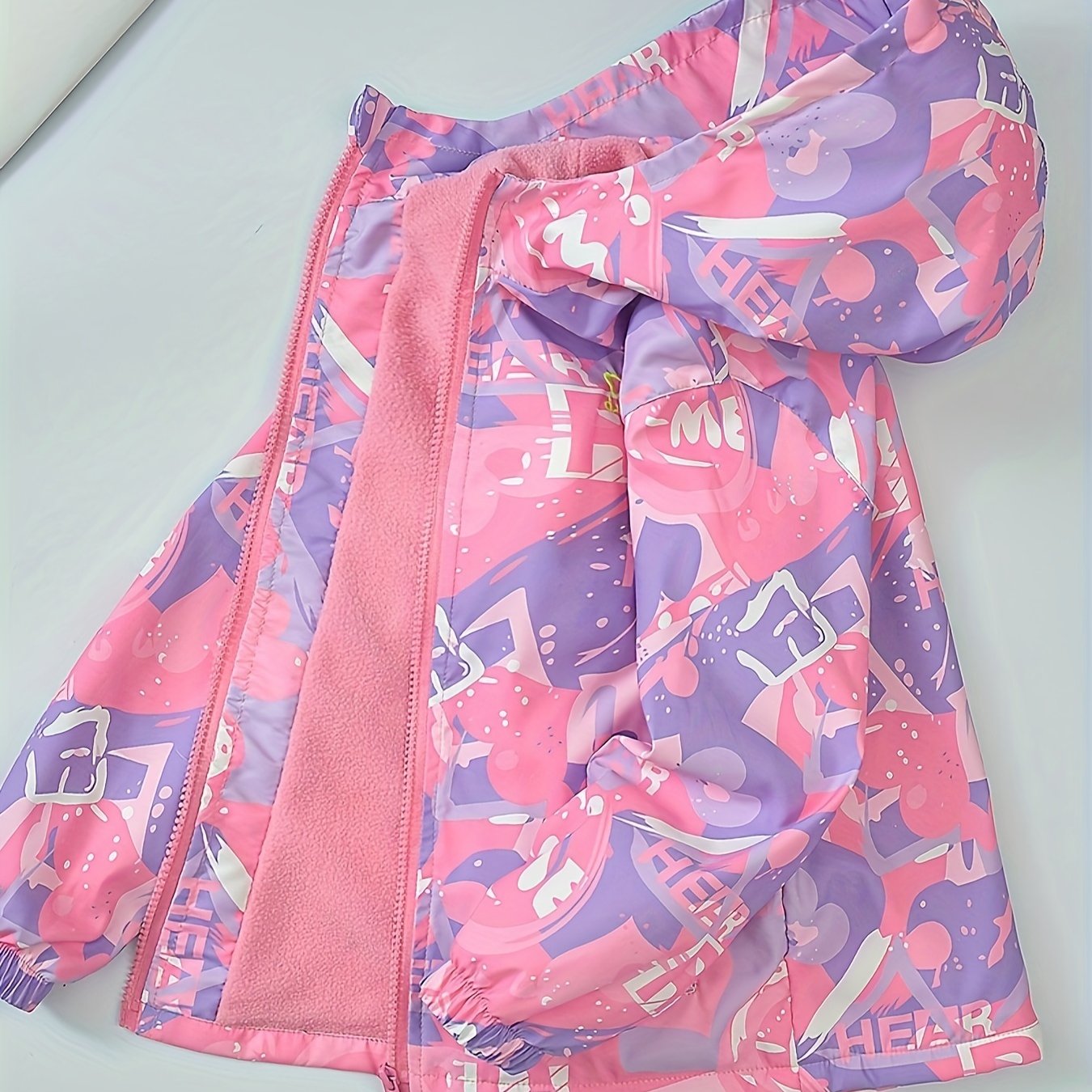 Girls' 3-in-1 Ski Jacket Waterproof Windproof Fleece-Lined Hooded Outdoor Coat