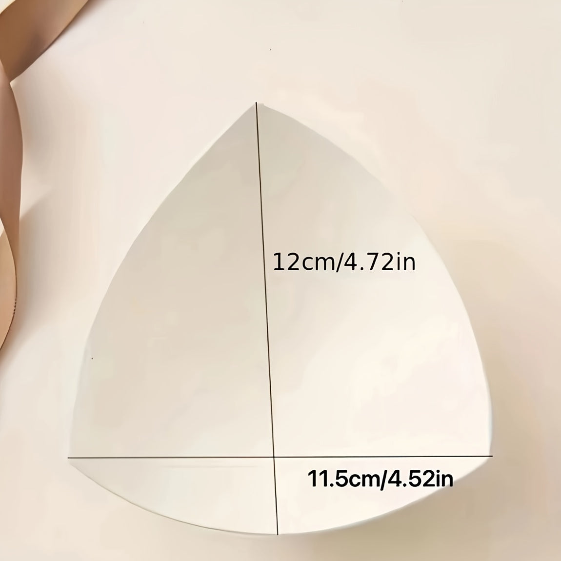 Women's Invisible Triangular Sponge Bra Pads Set for Support and Enhancement