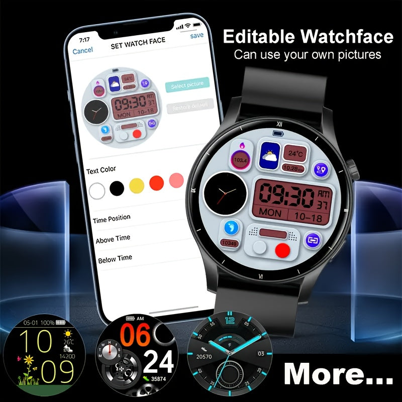 Smartwatch with 3D Dynamic Sports Dial 1.39-Inch Large Screen 100+ Sports Modes Compatible with iPhone and Android