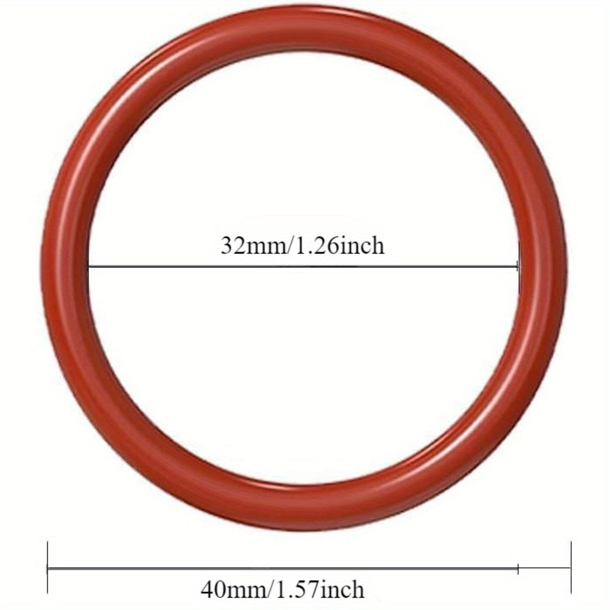 Silicone O-Rings Set of 6 for Coffee Machines Food Grade Seals Replacement Parts