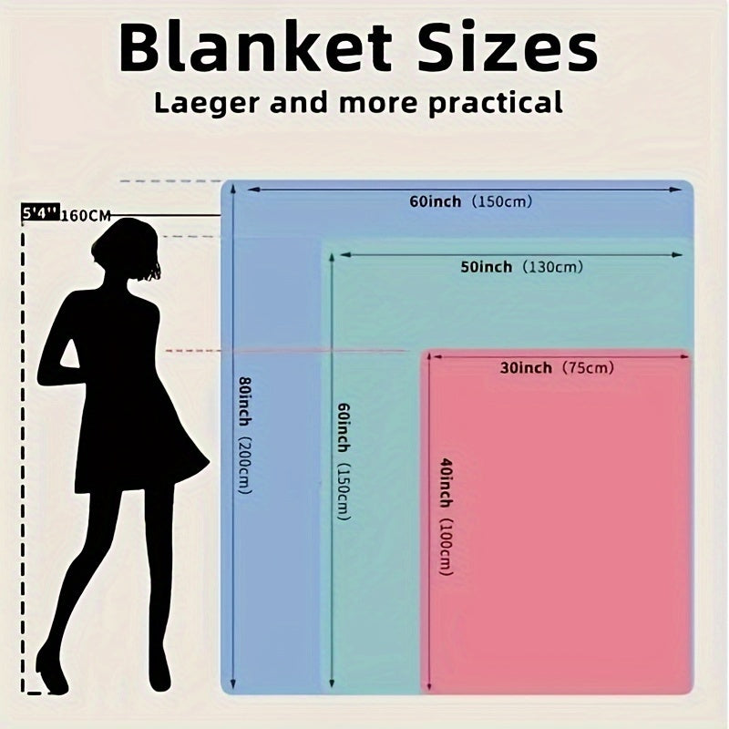 Glow-in-the-Dark Flannel Blanket Soft Warm Lightweight for All Seasons