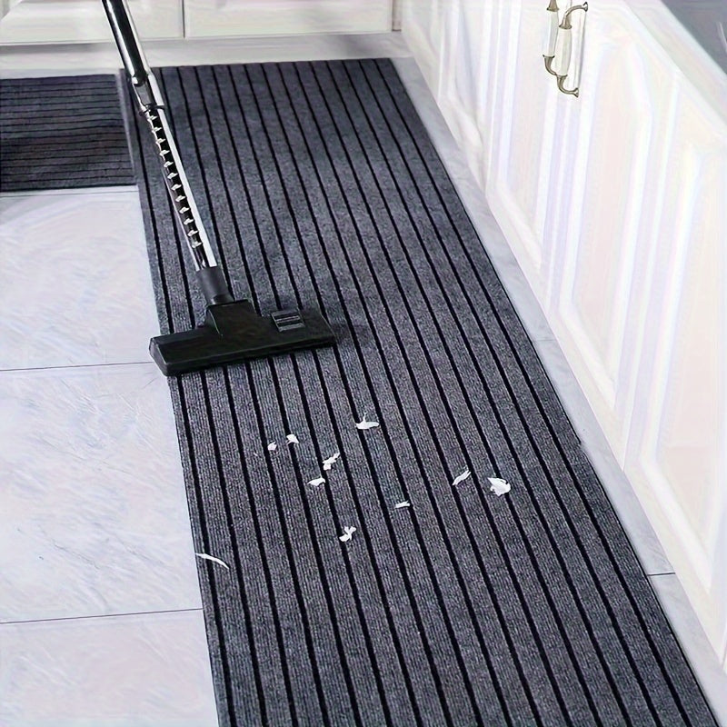Полосатый впитывающий воду коврик для двери, нескользящий, маслостойкий, моющийся коврик для ванной