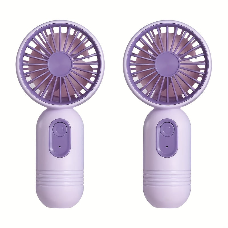 Mini Travel Personal Fan with 3 Speeds USB Rechargeable Battery Operated