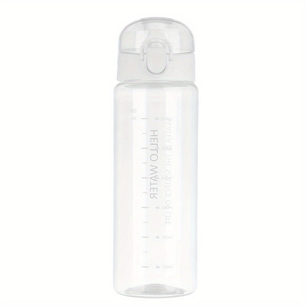 Water Bottle 780ml Leakproof Clear for Gym Travel