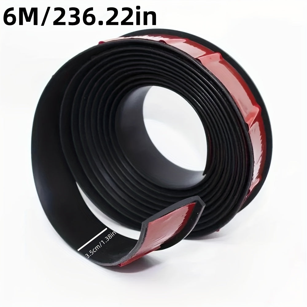 Red Plastic Wheel Arch Protector Strip 1.5m Waterproof Anti-Collision for Cars and SUVs