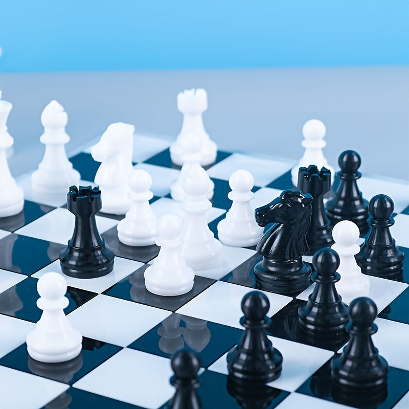 Resin Chess Set Kit with Epoxy Silicone Molds for DIY Chess Board Craft