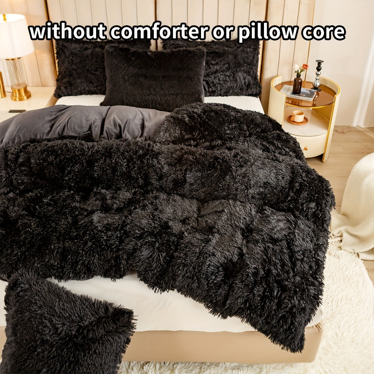 Set of 3 Pink Polyester Bedding Pieces for All Seasons Bedroom Decor