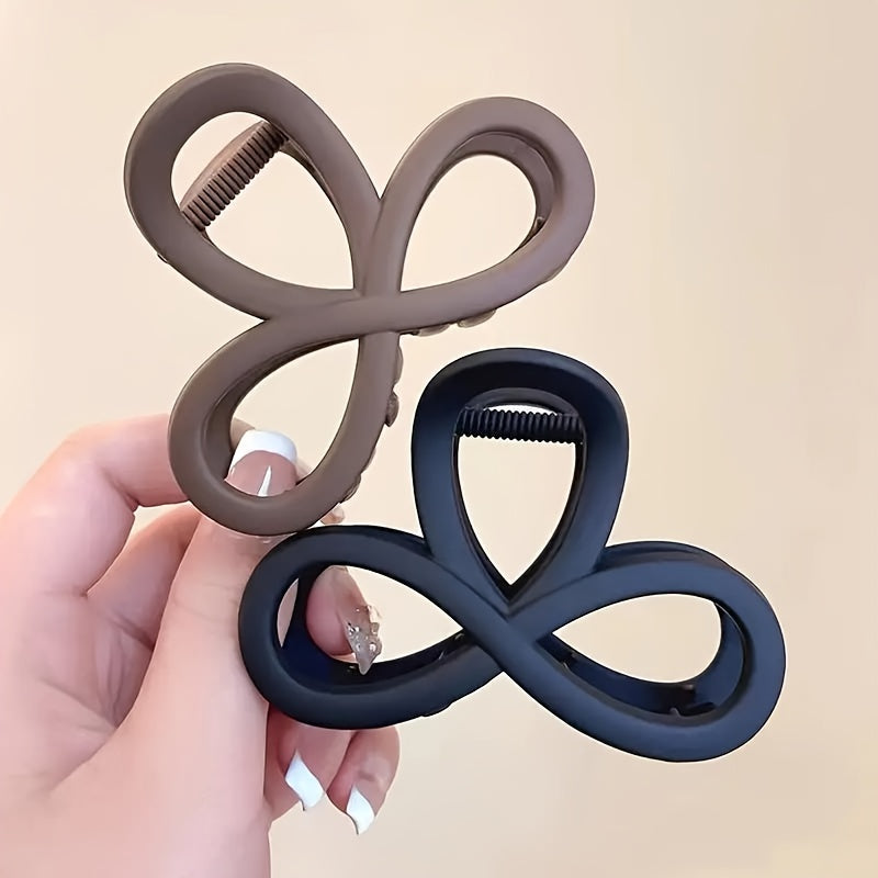 Women's Hair Claw Clip Matte Finish Hollow Updo Hair Accessory Medium