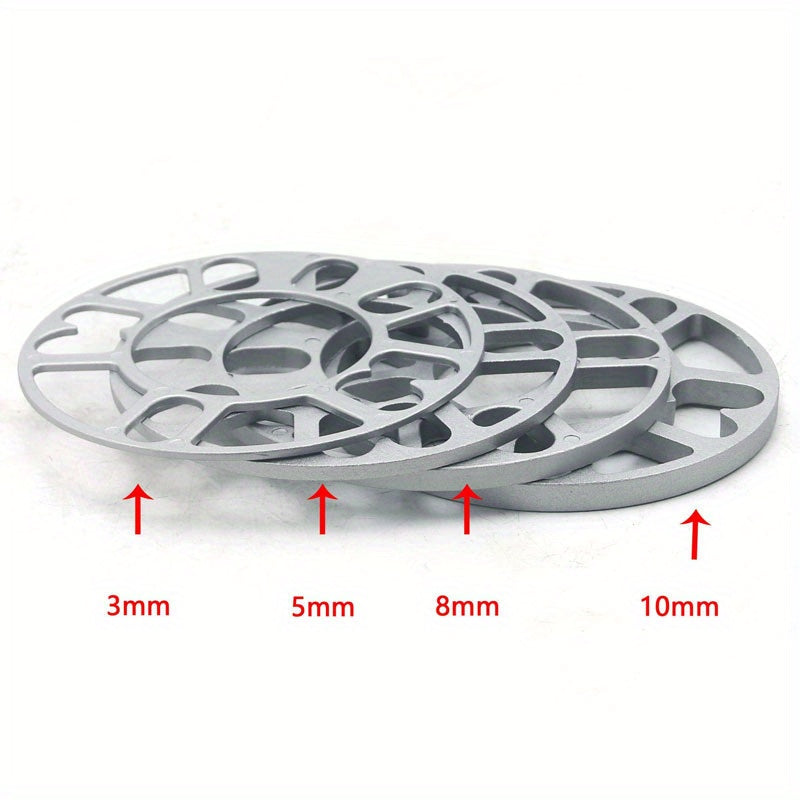 Universal Aluminum Wheel Spacer Shims Kit 3mm 5mm 8mm 10mm for Cars