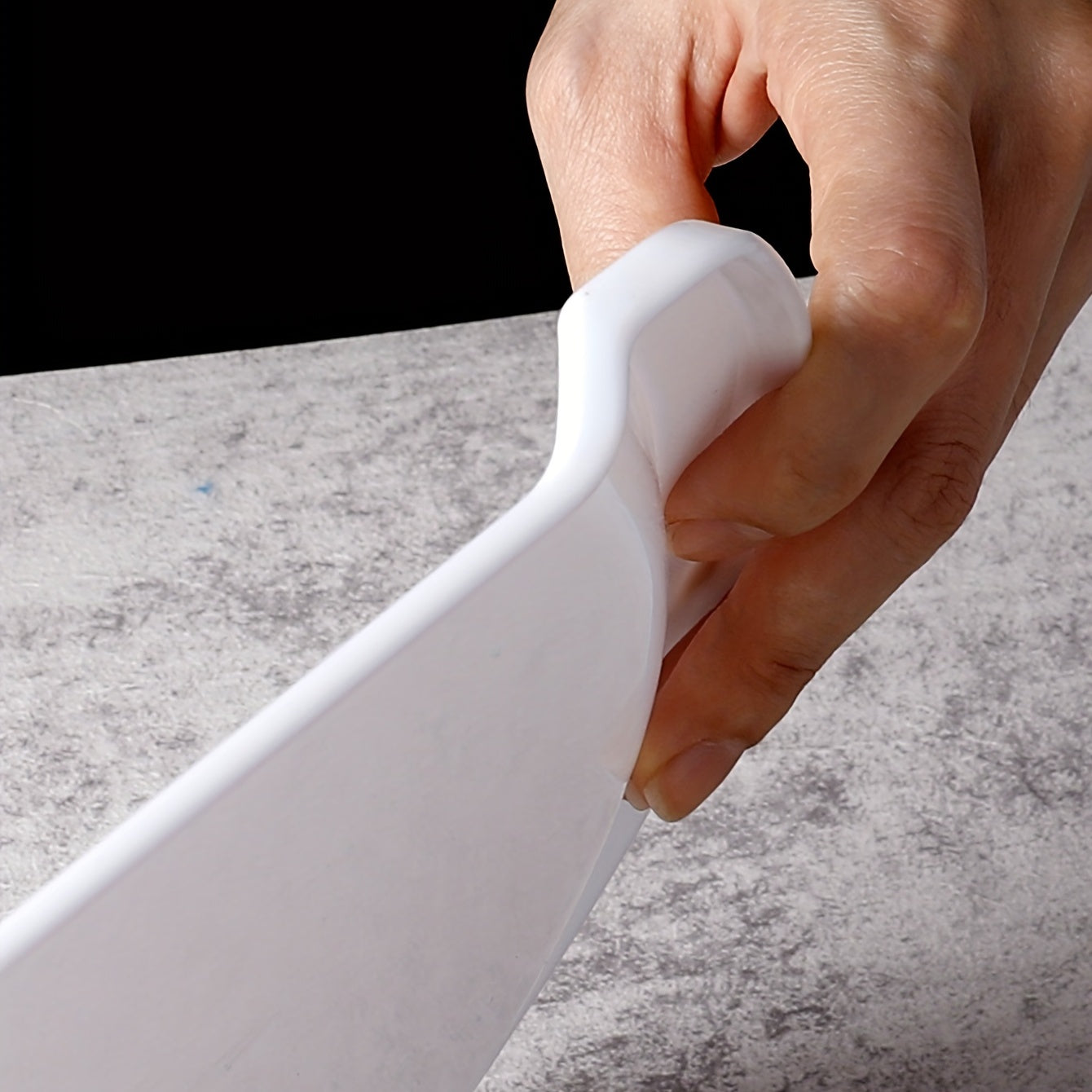 Tort xavfsizligini ko'taruvchi o'tkazish shoveli, plastmassa pechenye spatulası, 32 sm non va pizza xamirini kesuvchi