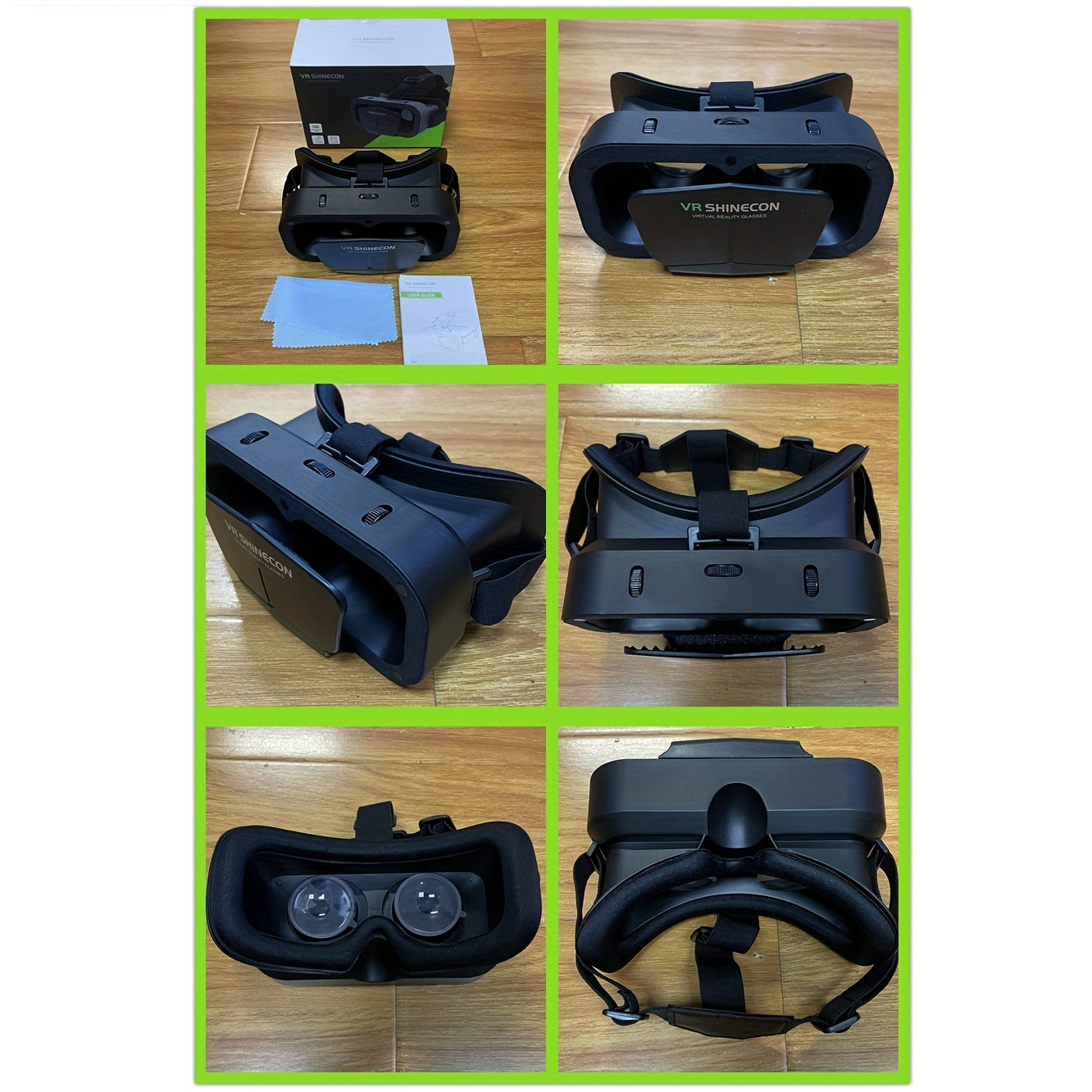 3D VR Headset for iPhone and Android Phones with Controllers and Binocular Lenses