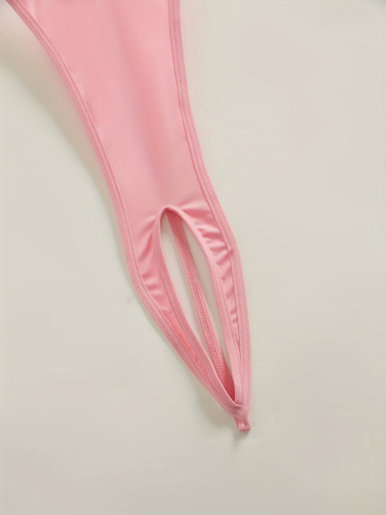 Women's Black Lace Bodysuit with Long Sleeves and V-Neck