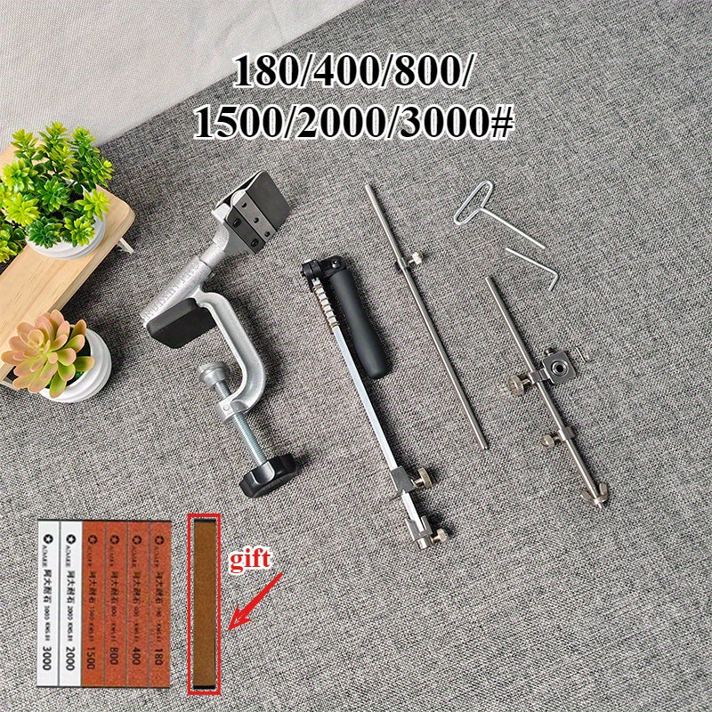 Система точилки для ножей 4-го поколения с фиксированным углом и алмазными камнями, черная