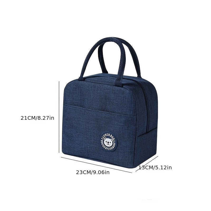 Insulated Lunch Bag with Aluminum Foil, Portable Thickened Food Storage Bag