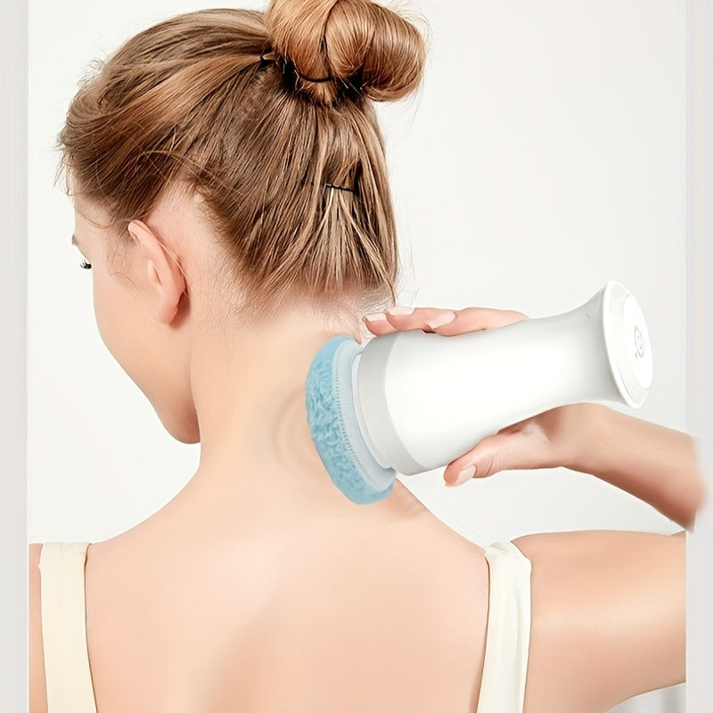 Ручной массажер для тела с несколькими насадками для полного расслабления и глубокого расслабления мышц, портативный, перезаряжаемый через USB