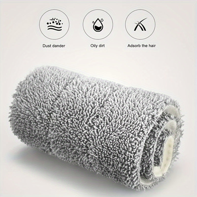 Qo'ldan ozod ishlash bilan o'z-o'zini siqadigan tekis mop, zanglamaydigan po'lat va plastmassa konstruktsiyasi, nam va quruq tozalash uchun mos. Yashash xonasi, yotoqxona, hammom, oshxona va hojatxona uchun qayta ishlatiladigan padlar bilan ta'minlangan.