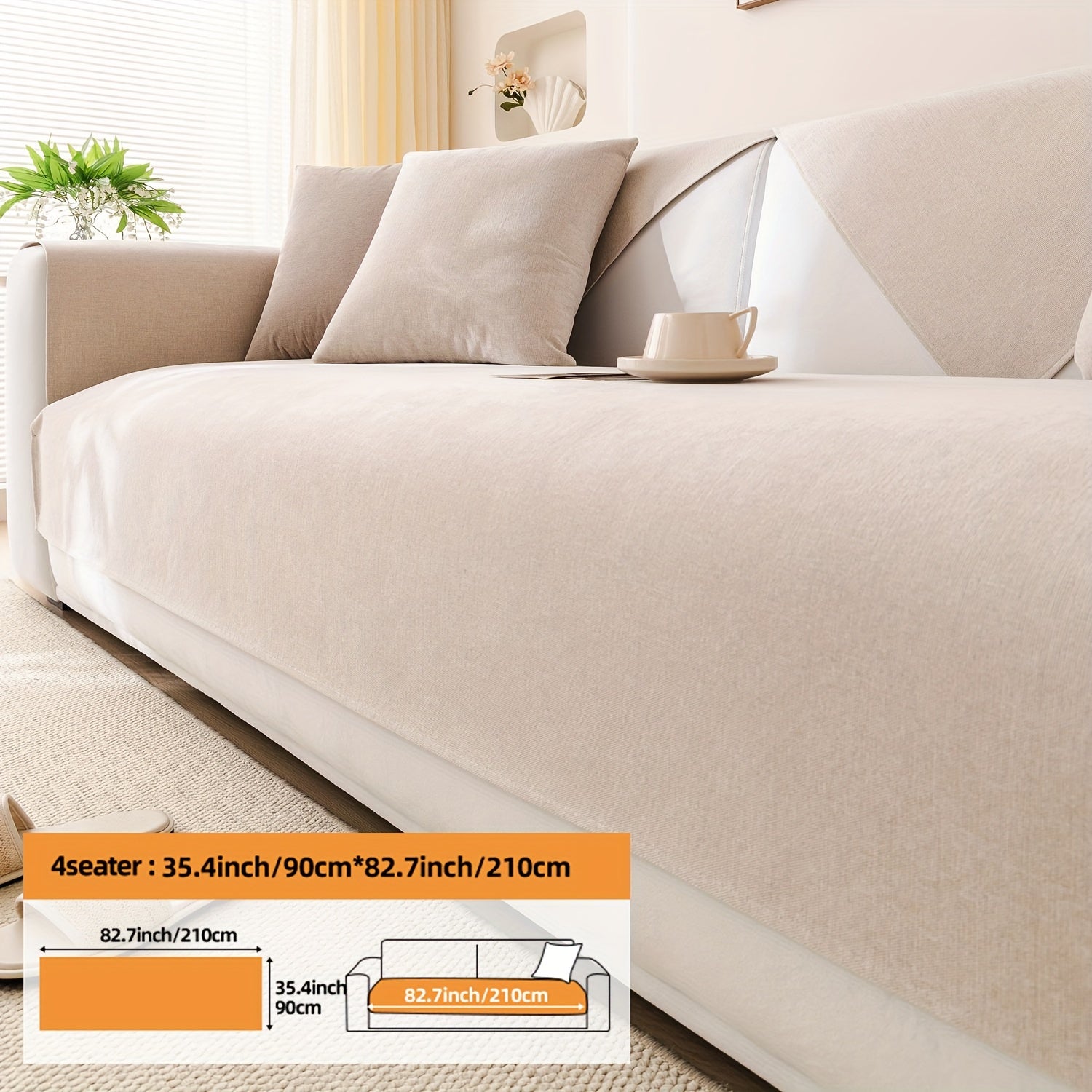 1 dona Chenille oddiy divan qoplamasi, barcha mavsumlar uchun universal qoplama, yostiq qopqog'i va orqa yostiq qopqog'ini o'z ichiga oladi. Divan yostiqlarini himoya qiladi, turli xonalar va uy bezaklari uchun mos keladi.