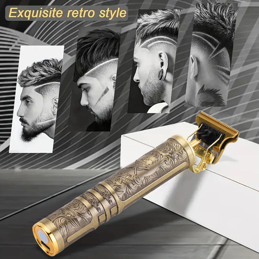 Электрический триммер и машинка для стрижки волос для мужчин, аккумуляторный, беспроводной, профессиональный уход