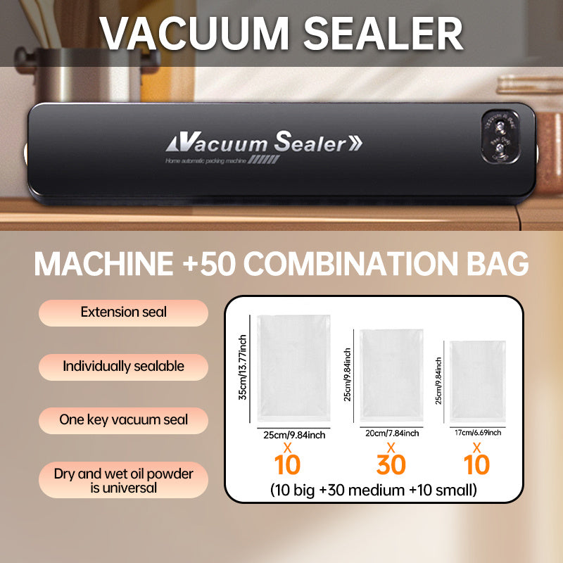 Portable vacuum sealer set for food preservation Australian plug