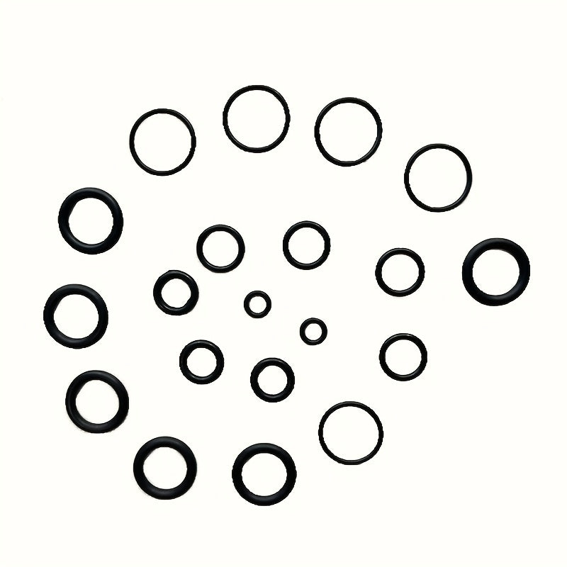 225pcs Rubber O-Ring Assortment Kit 18 Sizes Oil-Resistant Sealing Gaskets for Plumbing Automotive