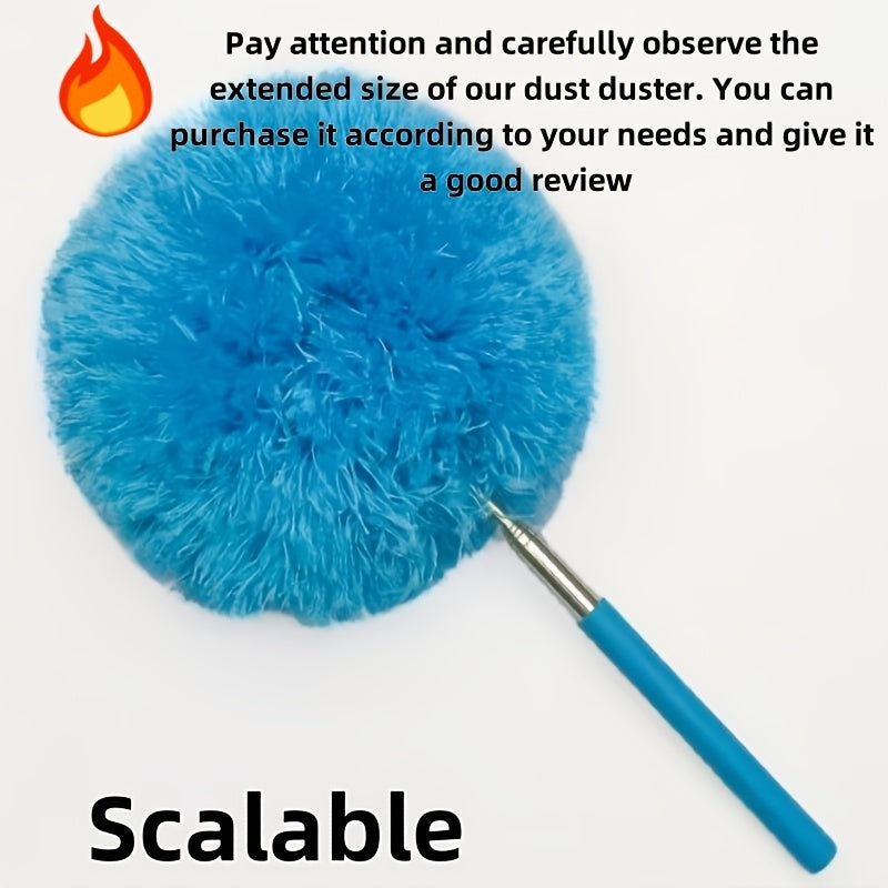 3.66м Длинная ручка потолочного вентилятора для очистки пыли, многоразовая, моющаяся, из полиэстера, расширяемая