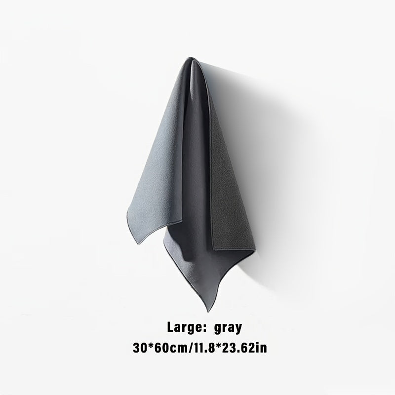 Toalla de limpieza para coche de microfibra de terciopelo, no se decolora, súper absorbente, de forma oblonga