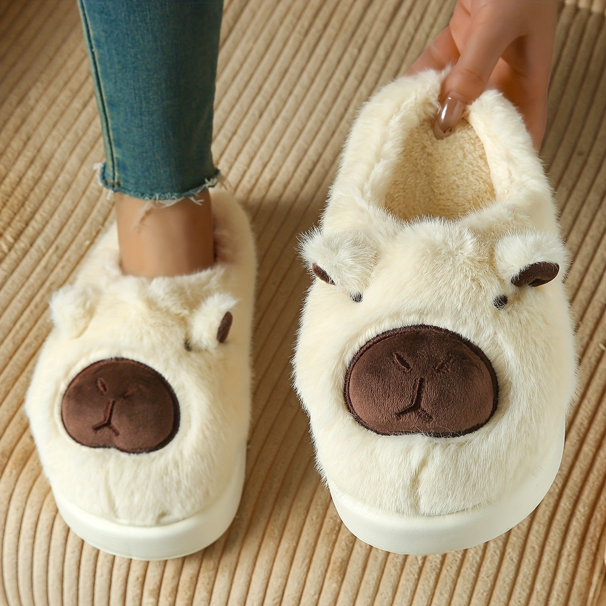 Women's Autumn Winter Kabbalah Slippers Indoor Home Couple Cushioned