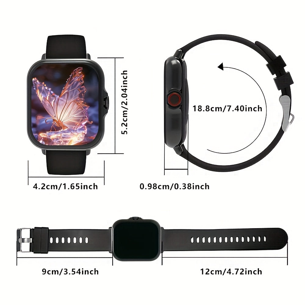 Smart Watch for Men and Women Business Style Dual Display Call Music Control Wireless USB Charging