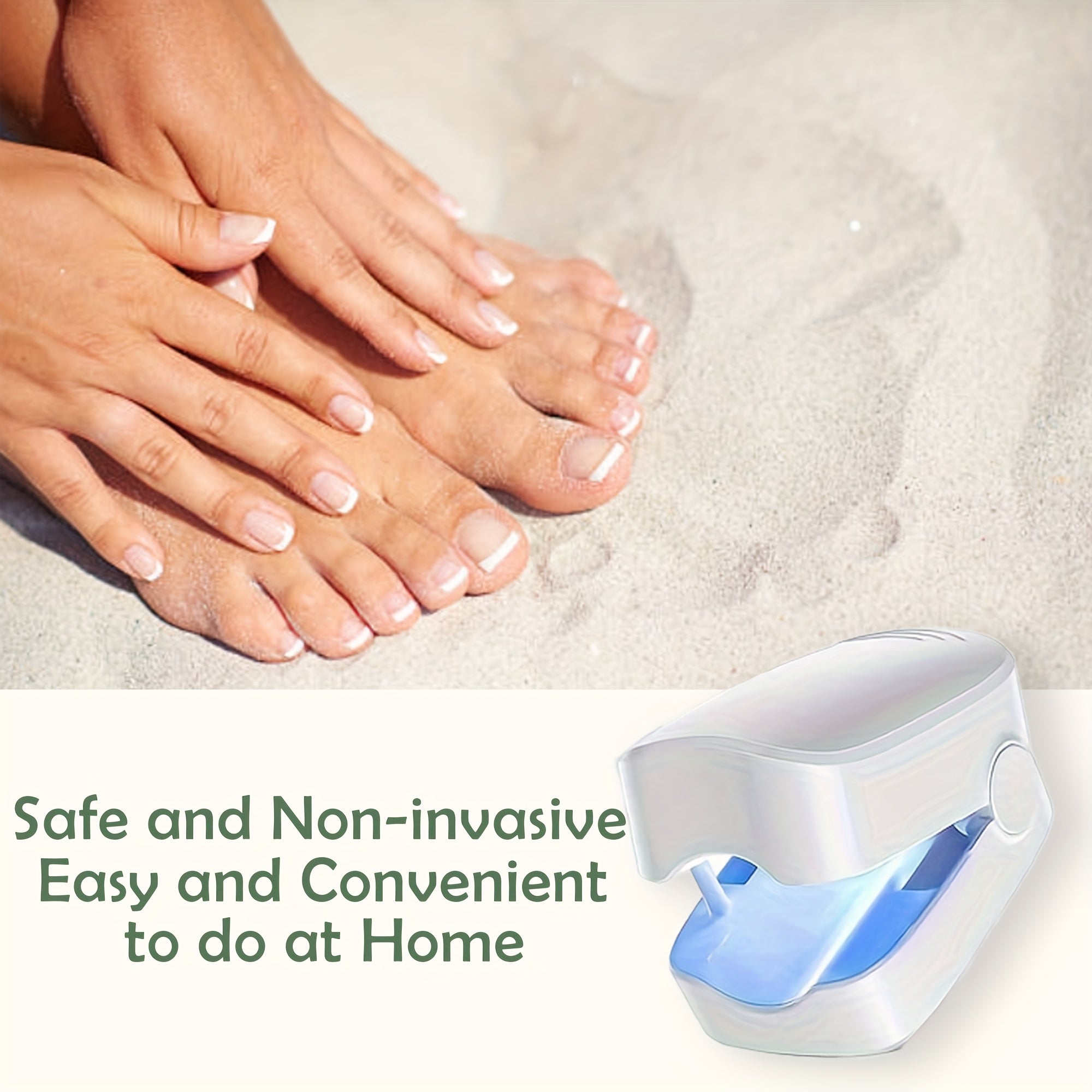 Portable White Nail Relaxer USB Rechargeable 400mAh Lithium Battery for Home Use