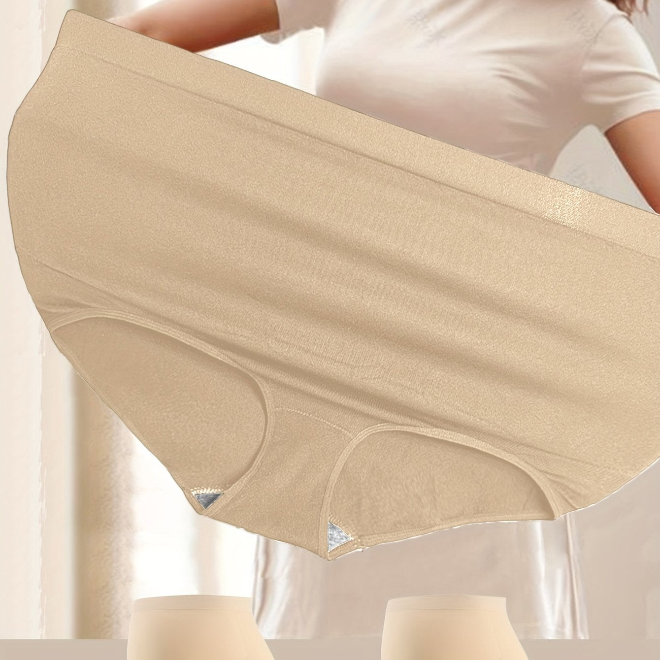 Plus Size Seamless Shaping Briefs for Women Tummy Control Breathable All Season